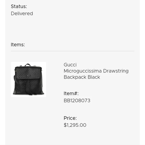 Gucci Black Microguccisma Backpack Purse - Picture 10 of 16
